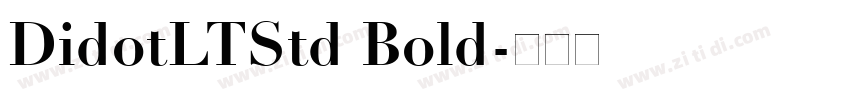 DidotLTStd Bold字体转换